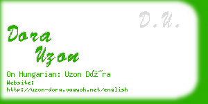 dora uzon business card